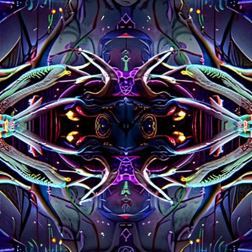 Enchanted Dark Fantasy Forest with Evil Creatures