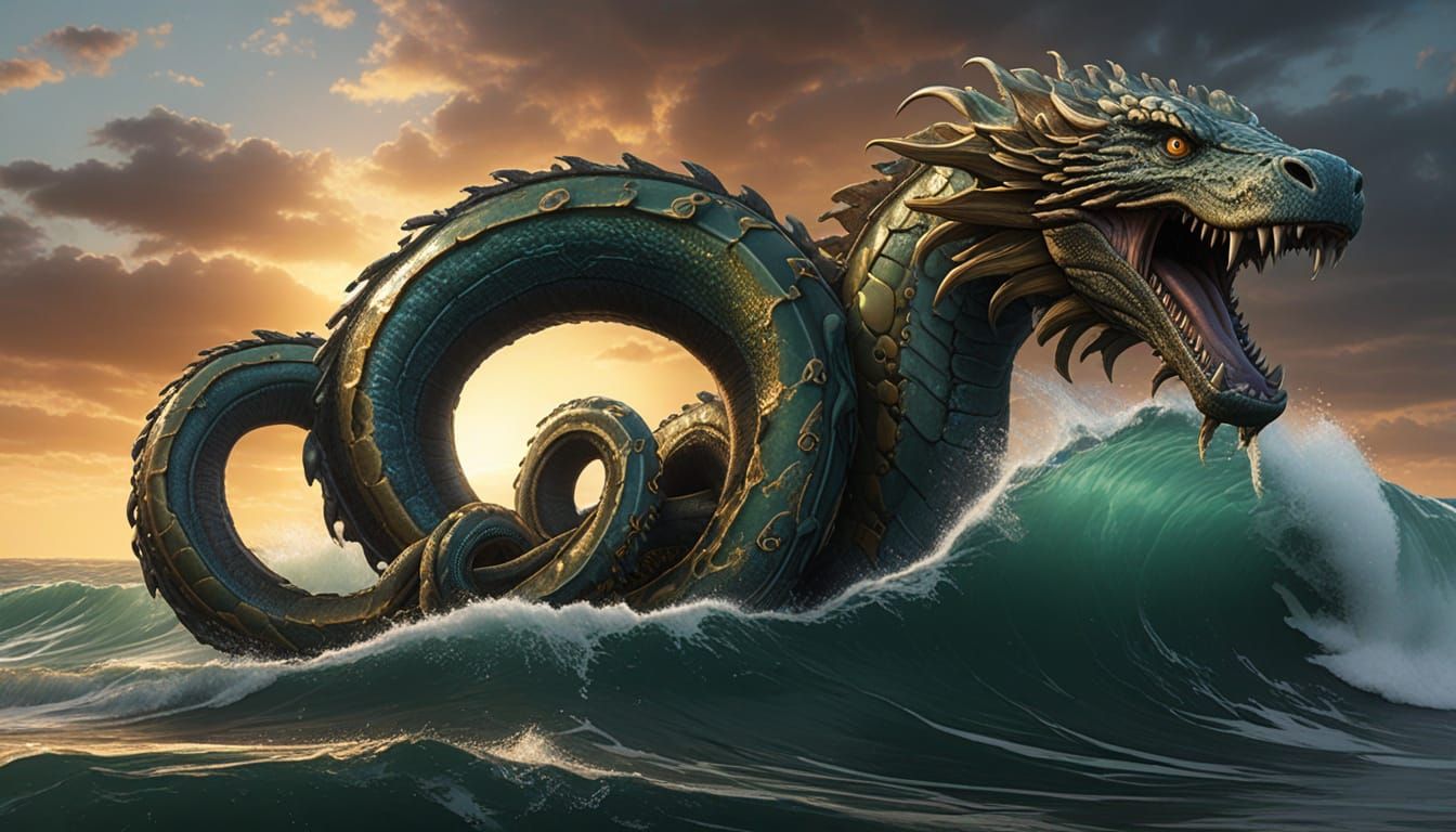 Medusa and Gorgon Sisters by the Sea