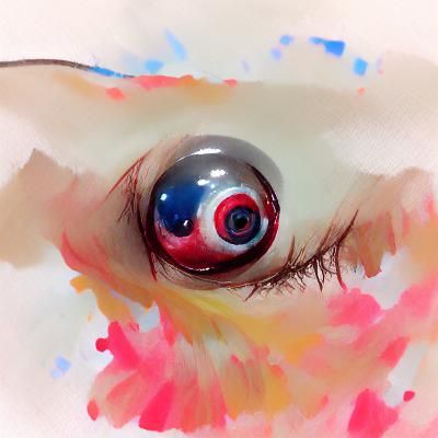 Detailed Rendering of a Human Eyeball