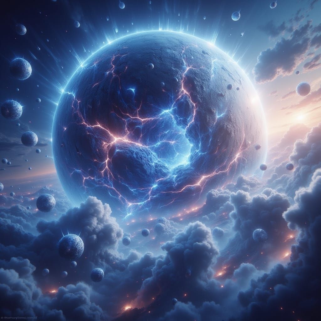 Giant Bubble Creature in Gas Giant Atmosphere