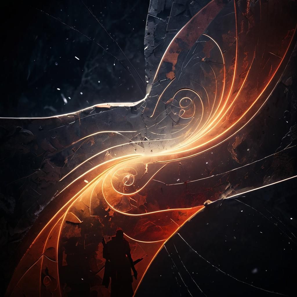 Soldier's Reflection: An Epic Cinematic Matte Painting