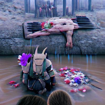 Abstract Image of Sad Sacrifice