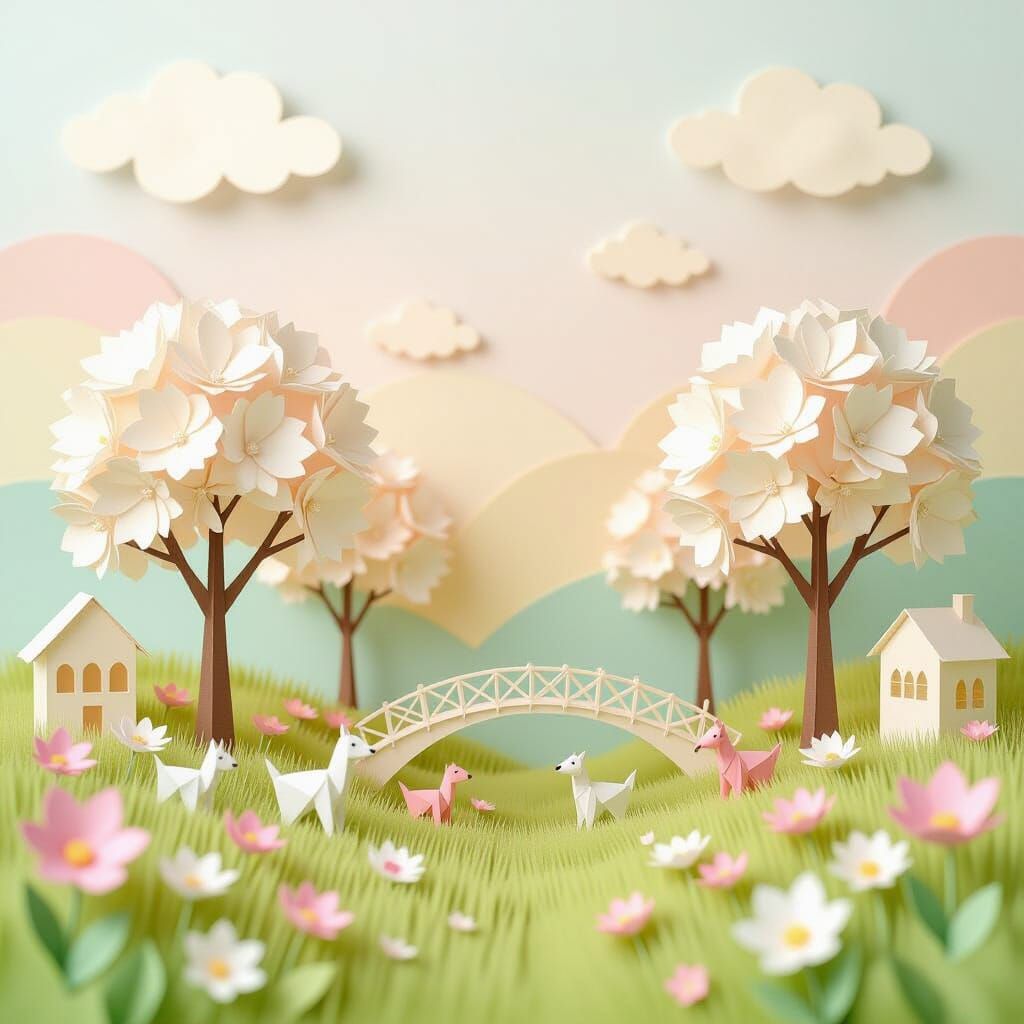 Whimsical Paper World Inspired by Studio Ghibli