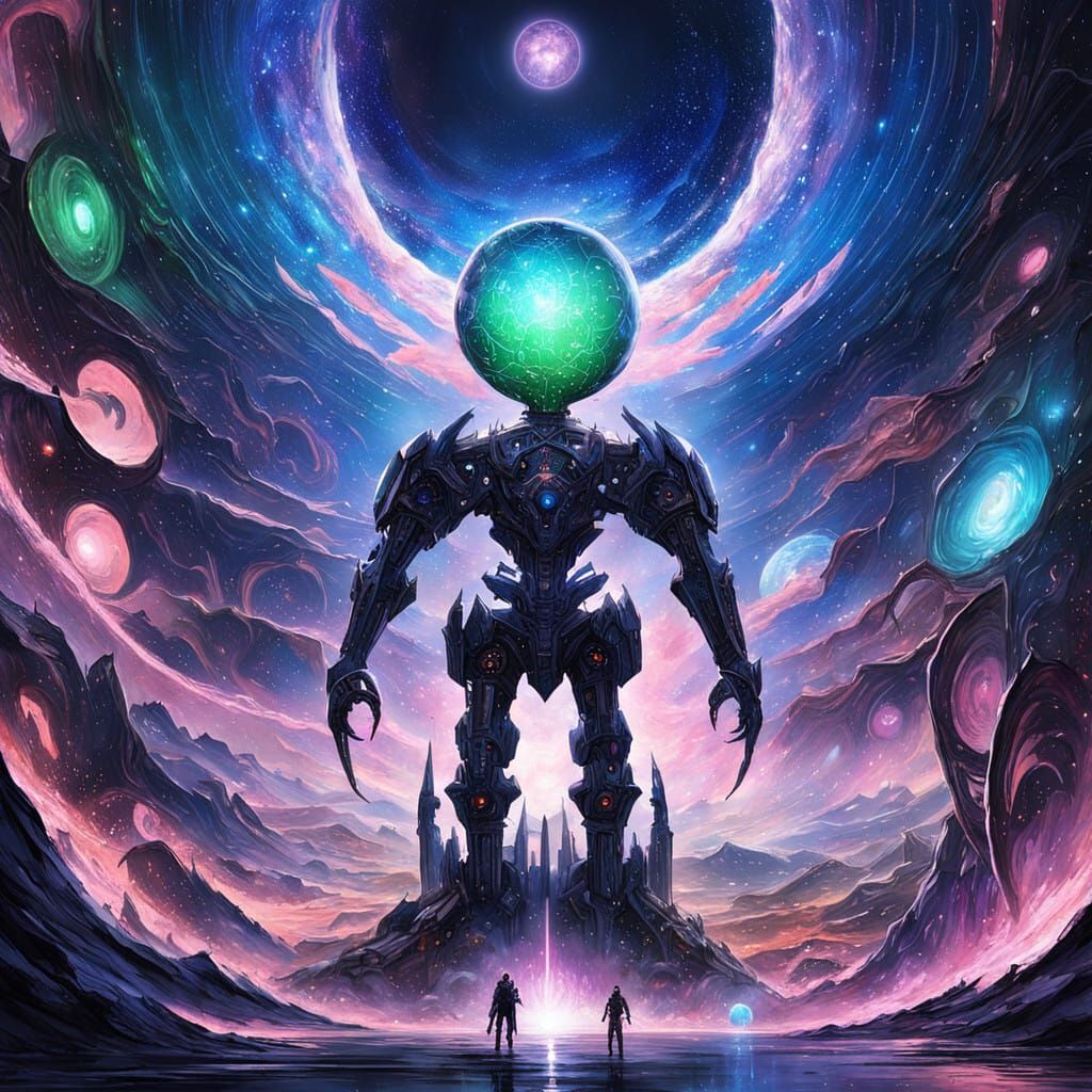 Cybertronic Planet Tironus in Majestic Star Cluster