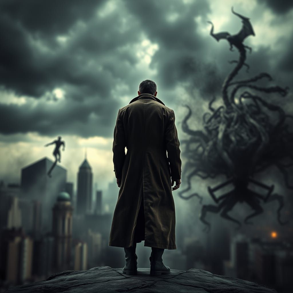 Ominous Cityscape Evokes Fear and Paranoia