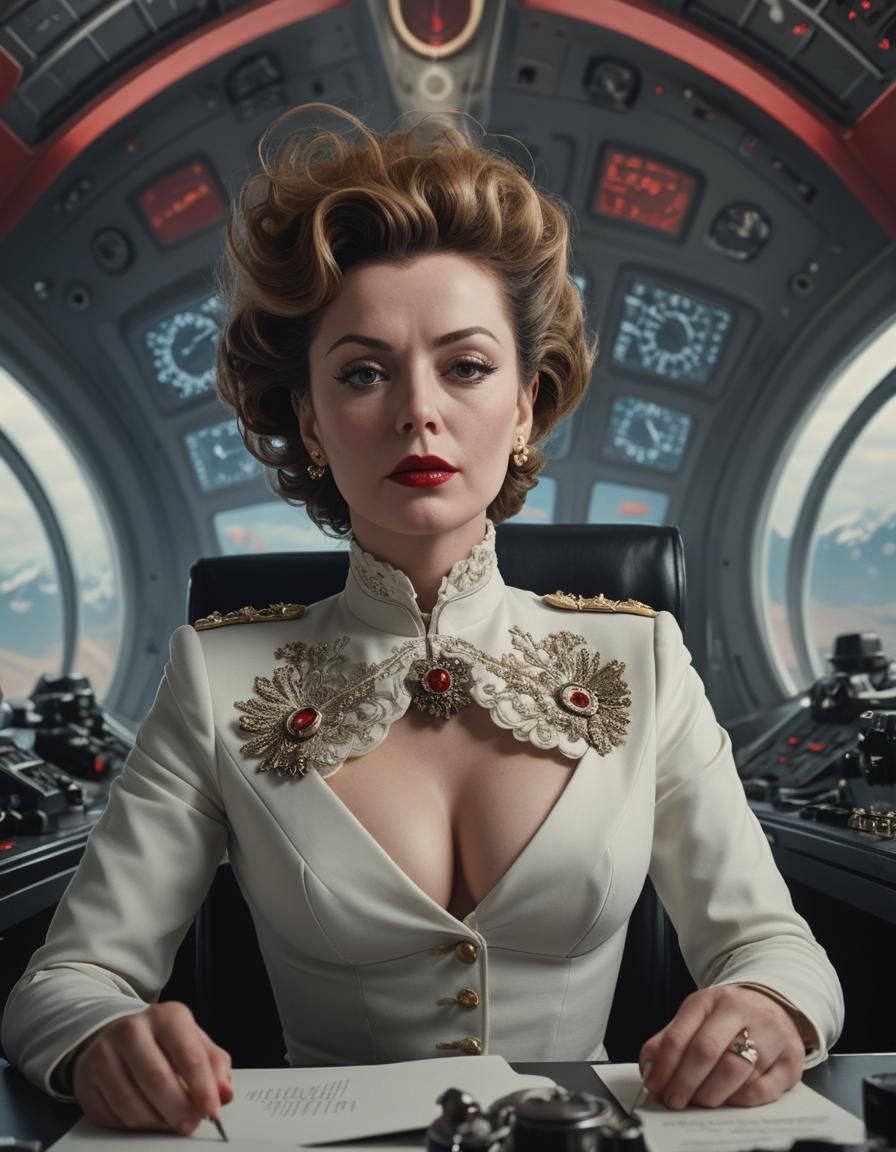 Hyperrealistic Portrait of Madame Strangelove