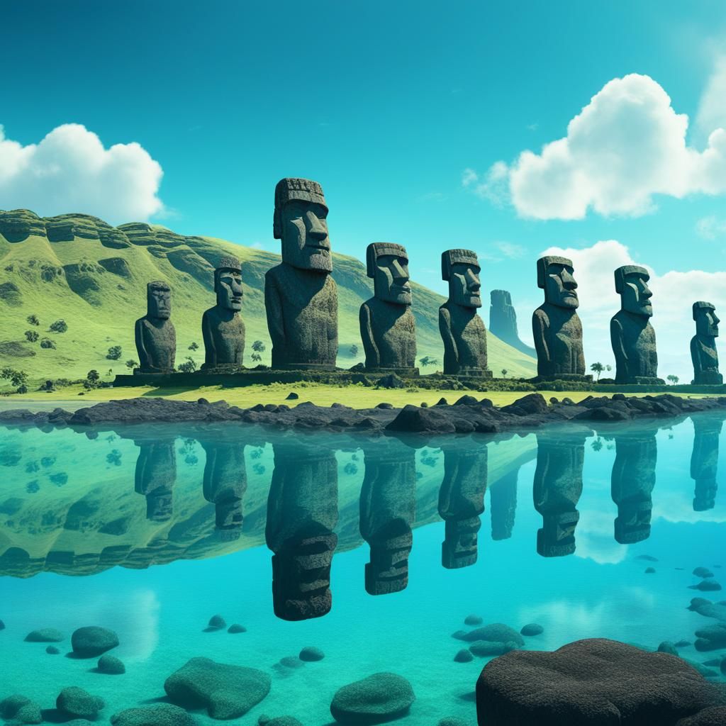 Reflections of Moai
