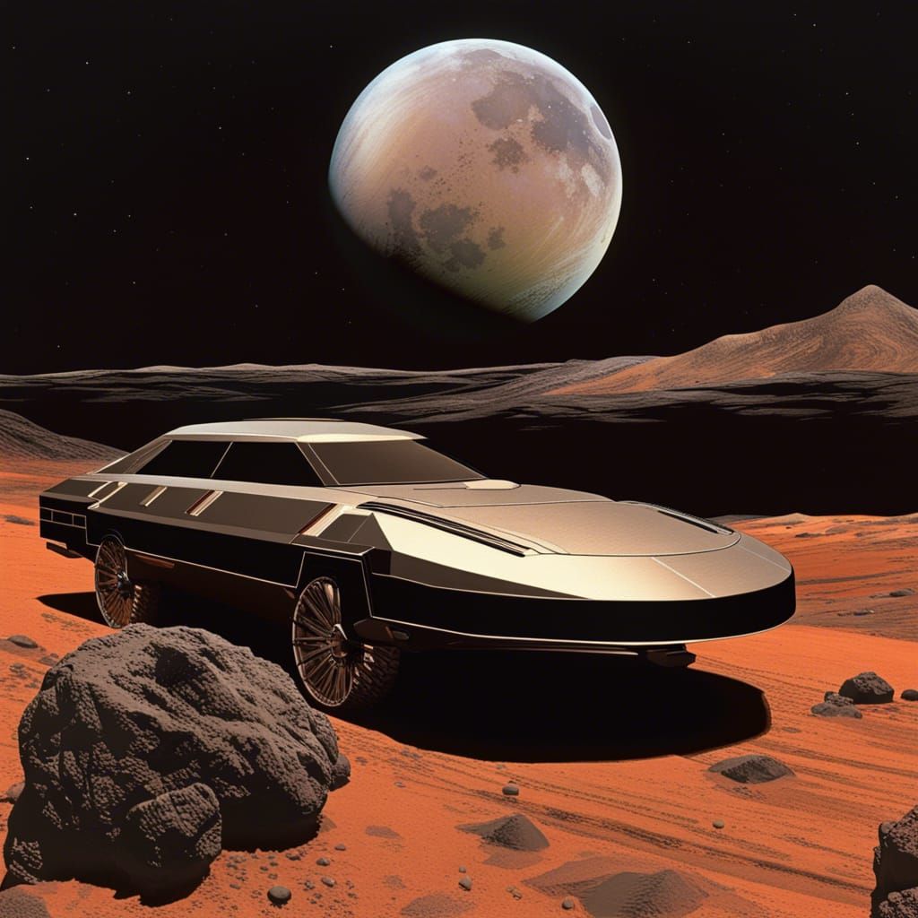 Knight Rider Car on Saturn's Moon Titan
