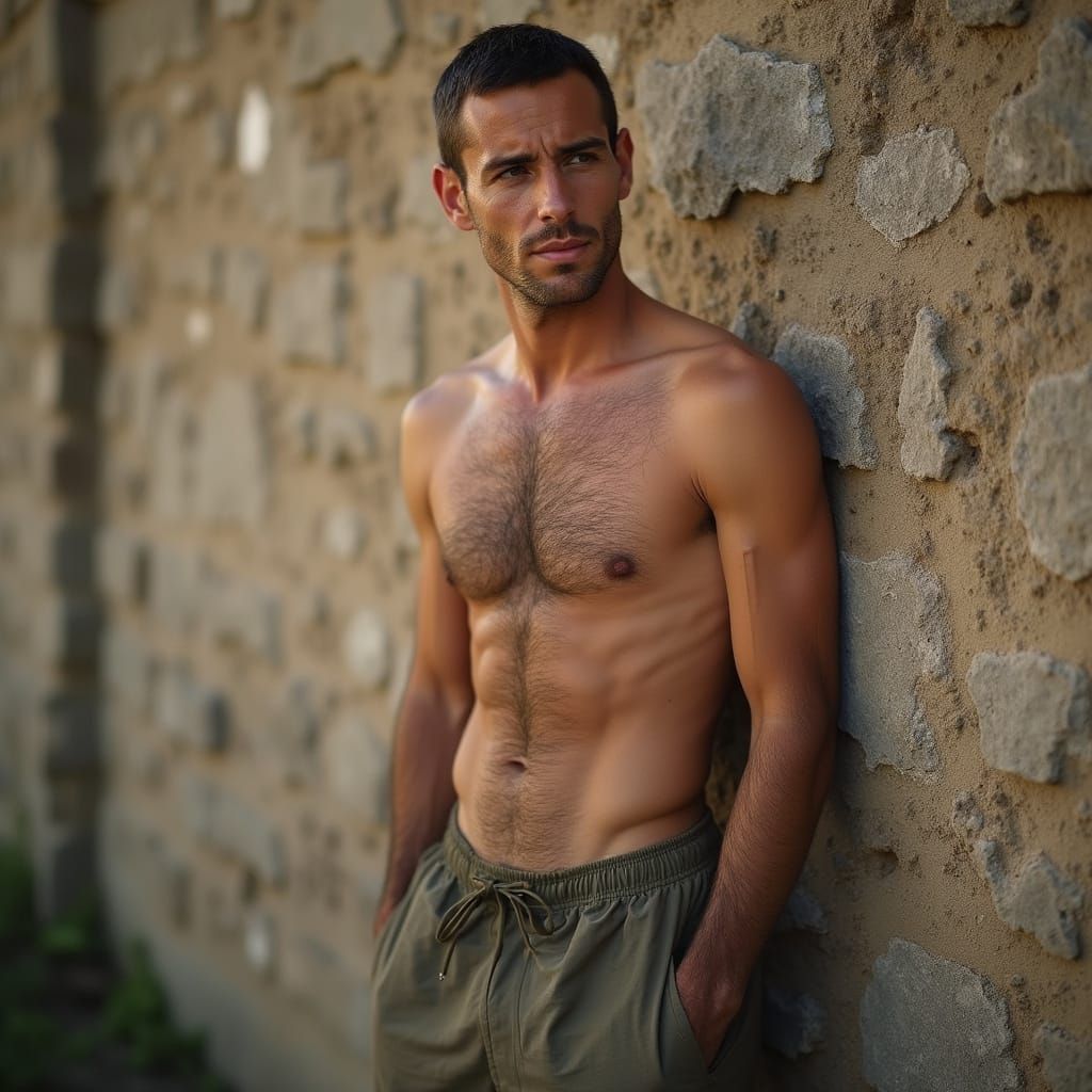 WWII Soldier Portrait with Professional Bokeh Effect