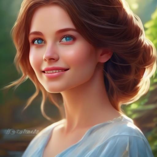 Virtuous Woman with Long Hair, Diamond Beauty