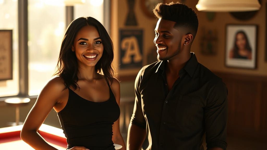 Intimate Poolside Moment in 35mm Film Style