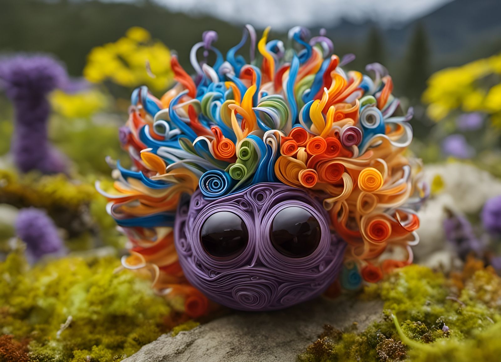 Surreal Brain Forest with Melting Elements