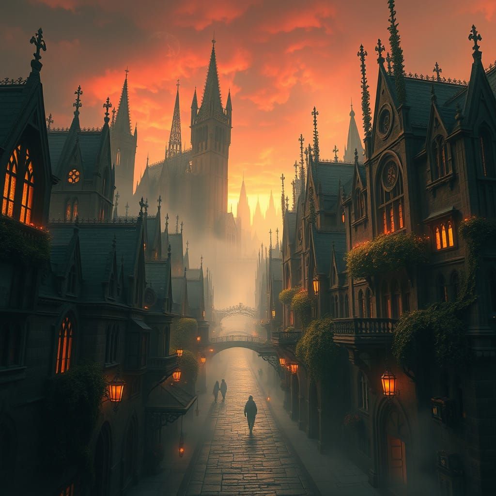 Ethereal Metropolis at Twilight