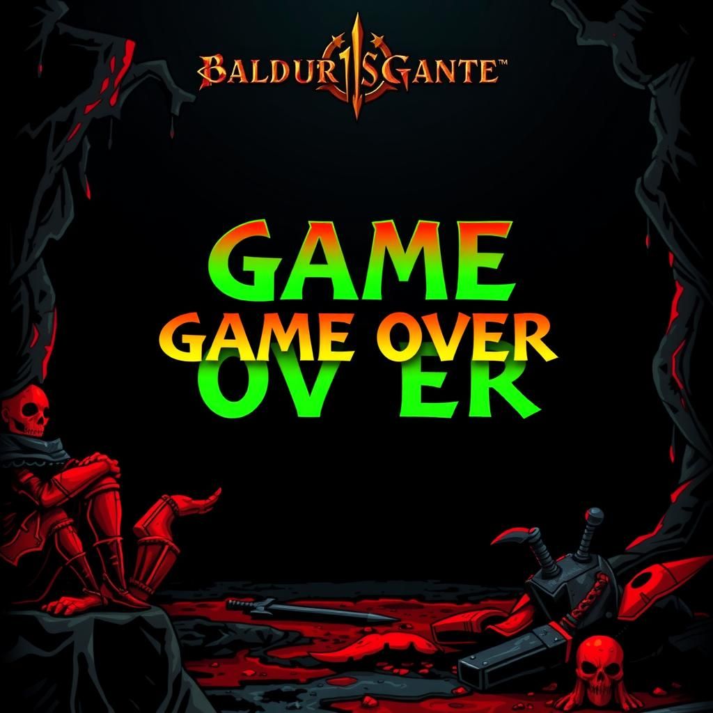 Game Over Screen in RPG Style