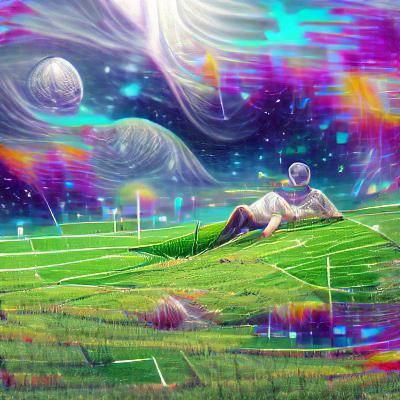 Astral Grassy Field: a Holographic Cosmic Illustration