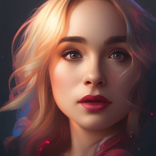 Sabrina Carpenter Portrait in Dynamic Lighting