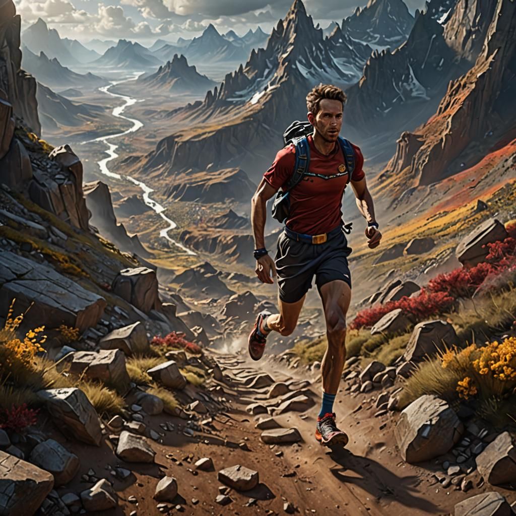 Marathon Runner's Feet: Detailed Fantasy Concept Art