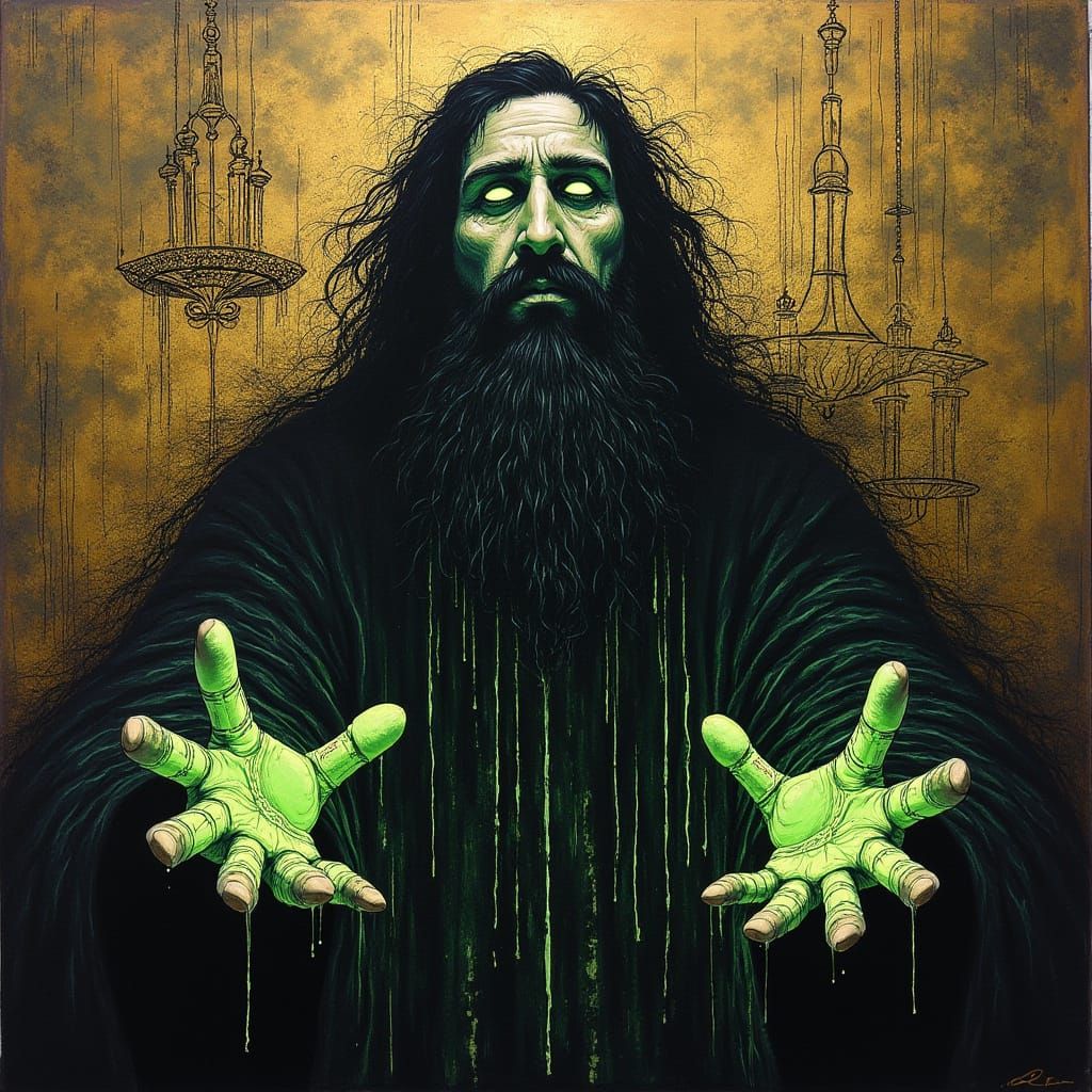 Dark Esoteric Vision of Rasputin's Hypnotic Curse