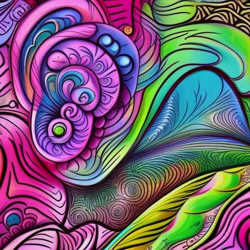 Mushroom City Graffiti Art with Shroom Princess