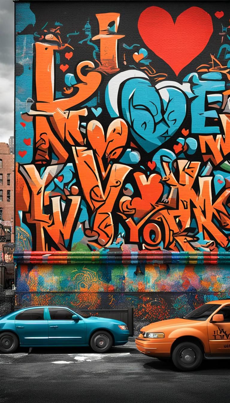 New York Mural in Graffiti Style