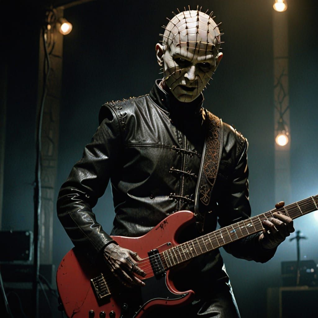 Pinhead Shreds: Hellraiser Icon Plays Electric Guitar
