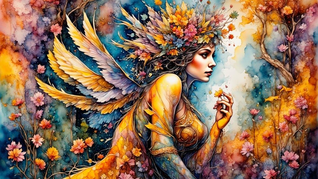 Colorful Surreal Woman Inspired by Cubism and Abstraction