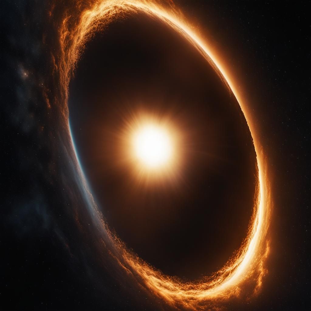 Black Hole Approaches Earth: A Digital Matte Painting