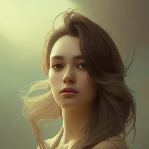Detailed Portrait in Volumetric Lighting Style