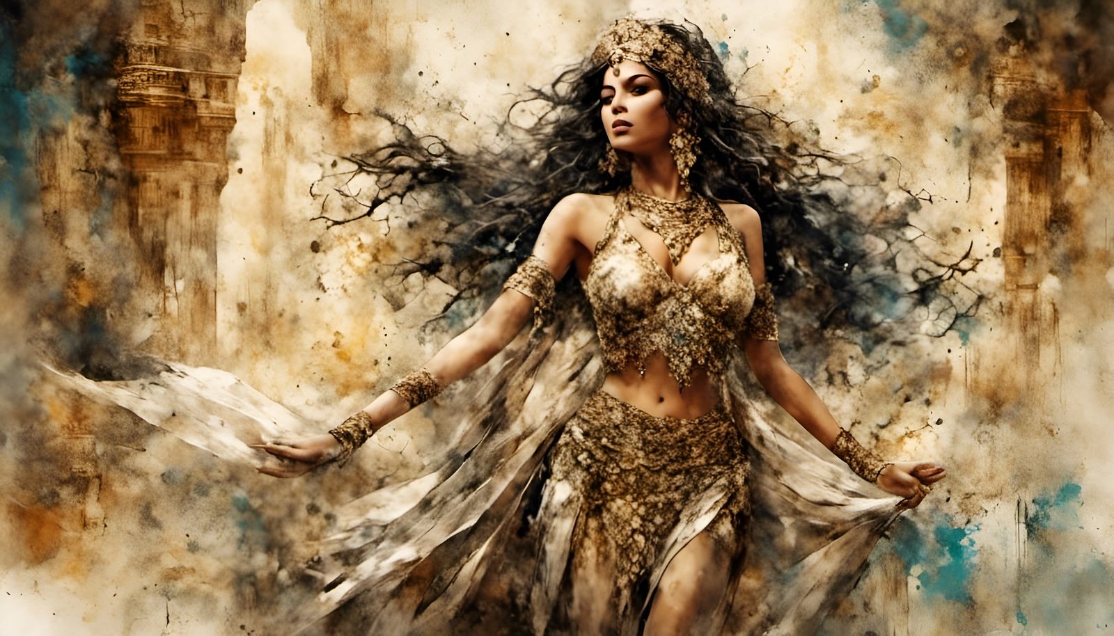 Lady Gaga Belly Dancer in Morocco, Vintage Aesthetic