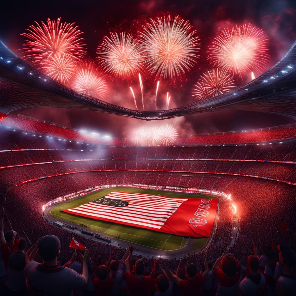 River Plate Stadium Celebrations: Drone Photography