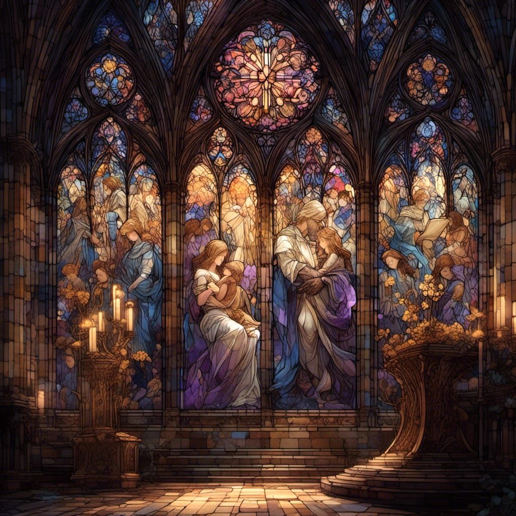 Dark Fantasy Art Nouveau Concept Masterpiece