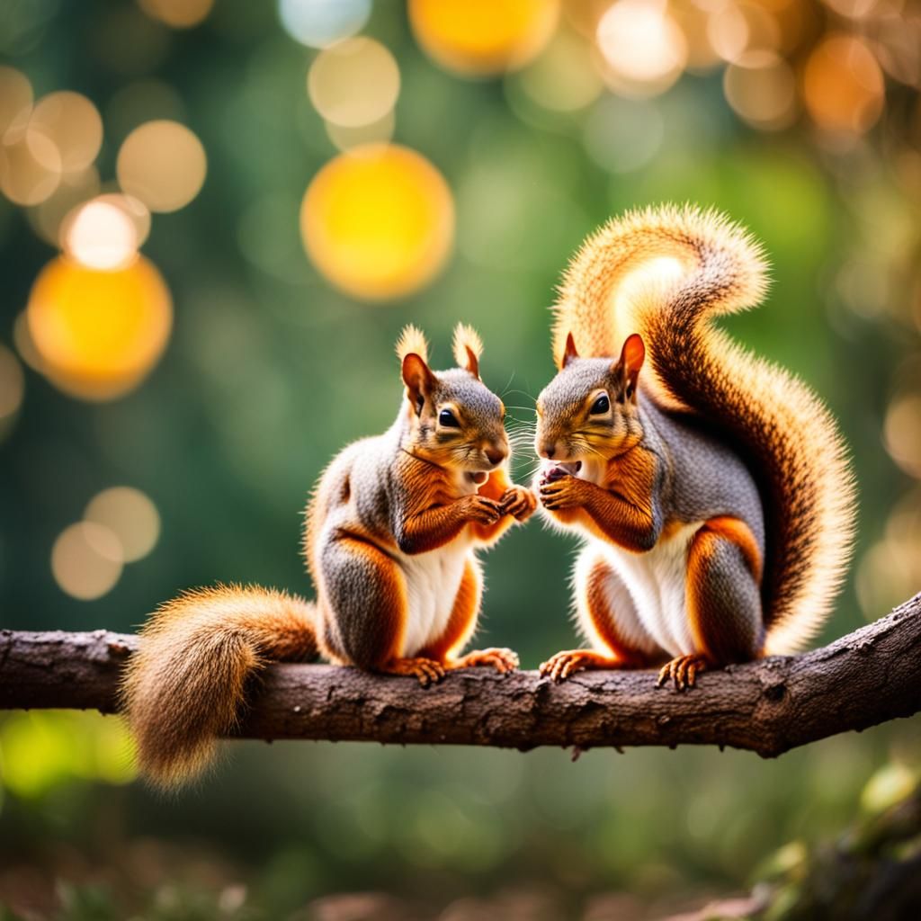 Delightful Squirrels Captured in Natural Light