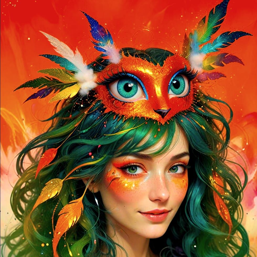 Ethereal Whimsy in Iridescent Hues