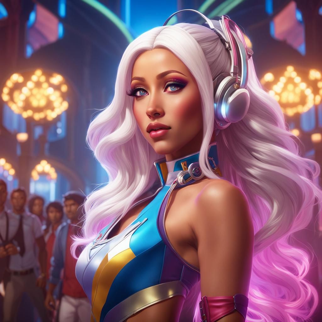 Christina Aguilera as Auriana in Hyperrealistic Portrait