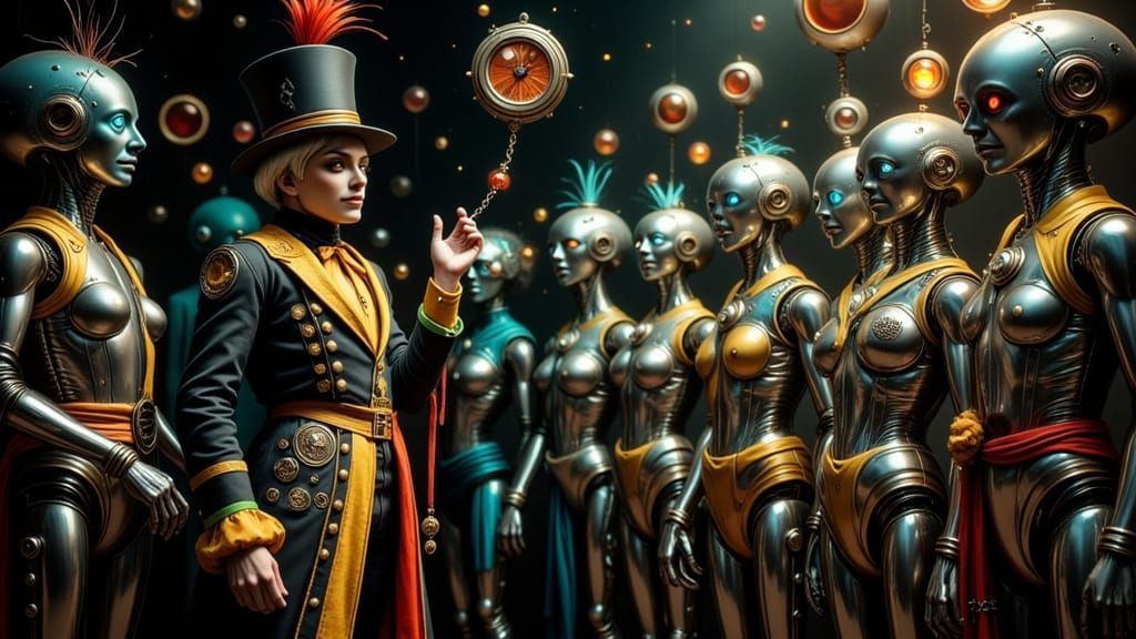 Mad Magician's Robot Hypnosis in Baroque Style