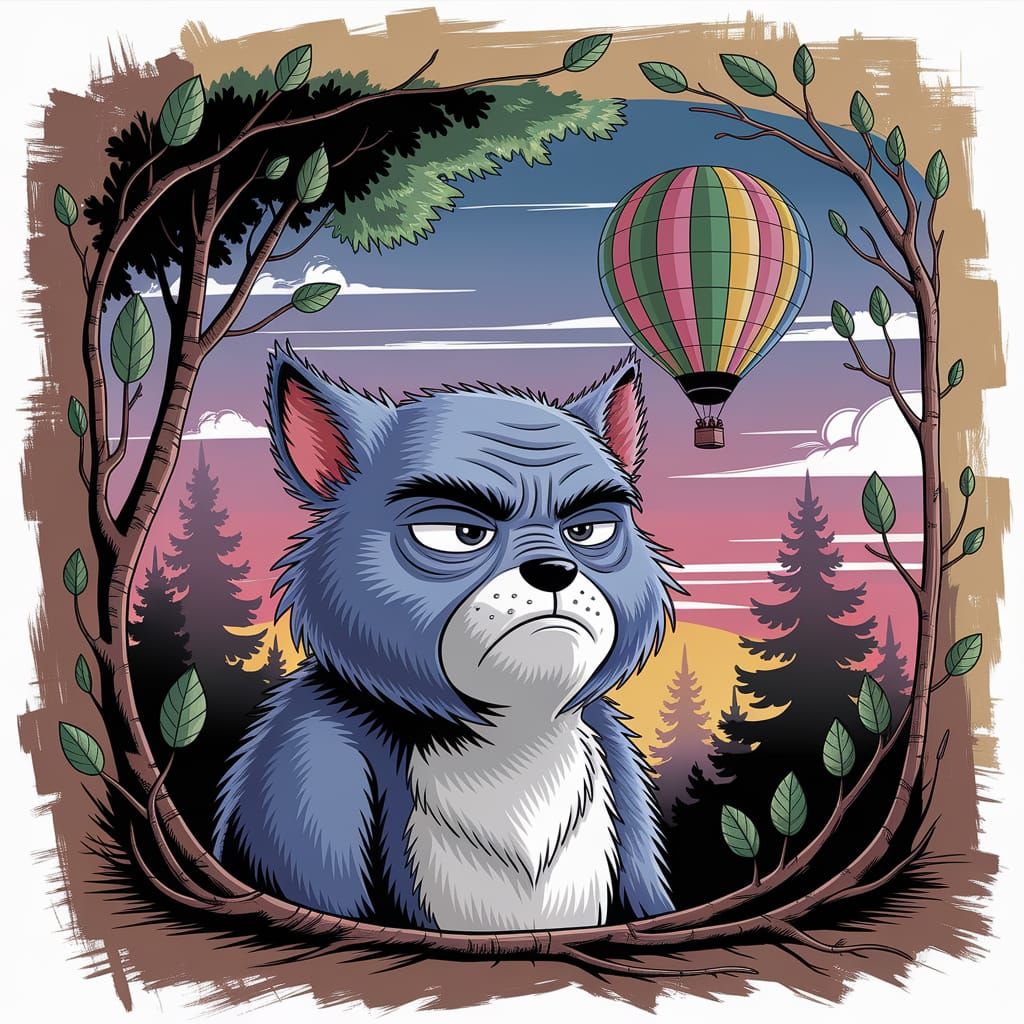Grumpy woodland creature