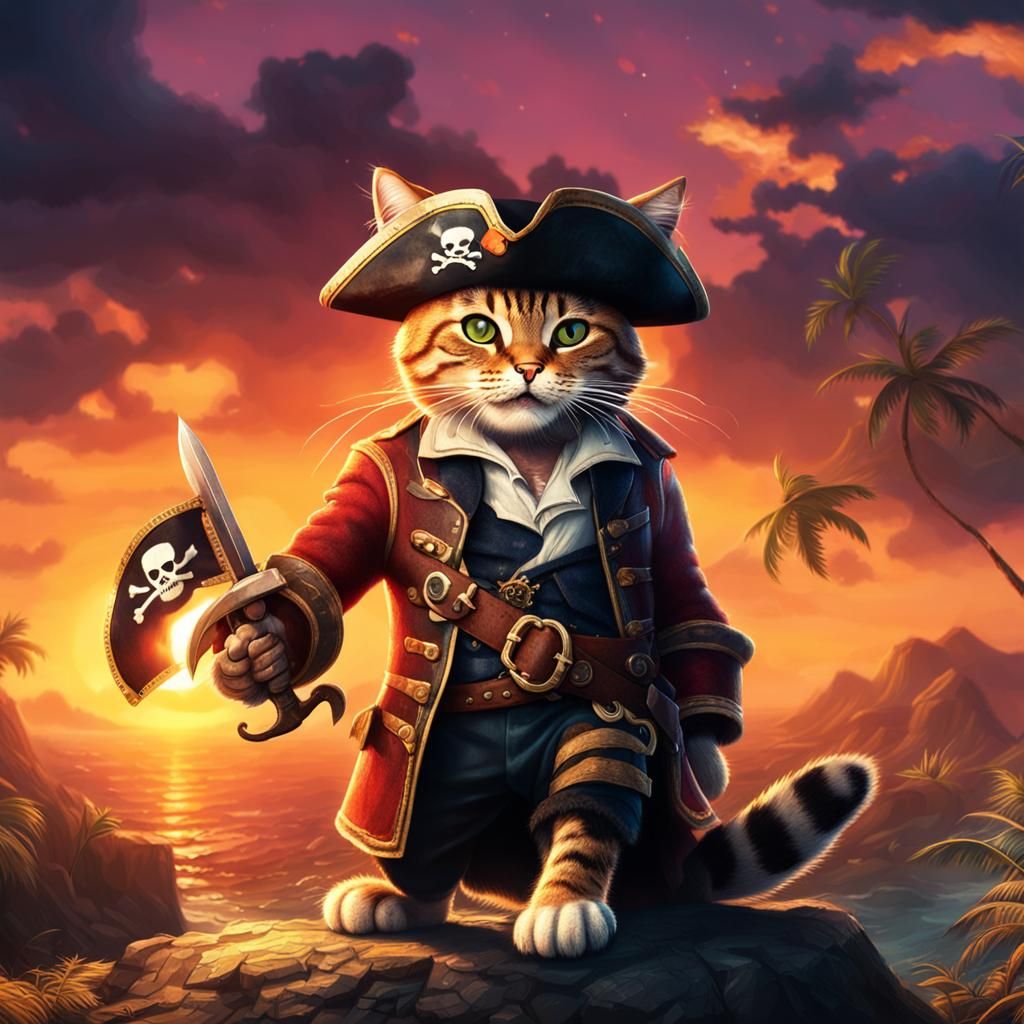 Dangerous Cat Pirate in No Man's Land