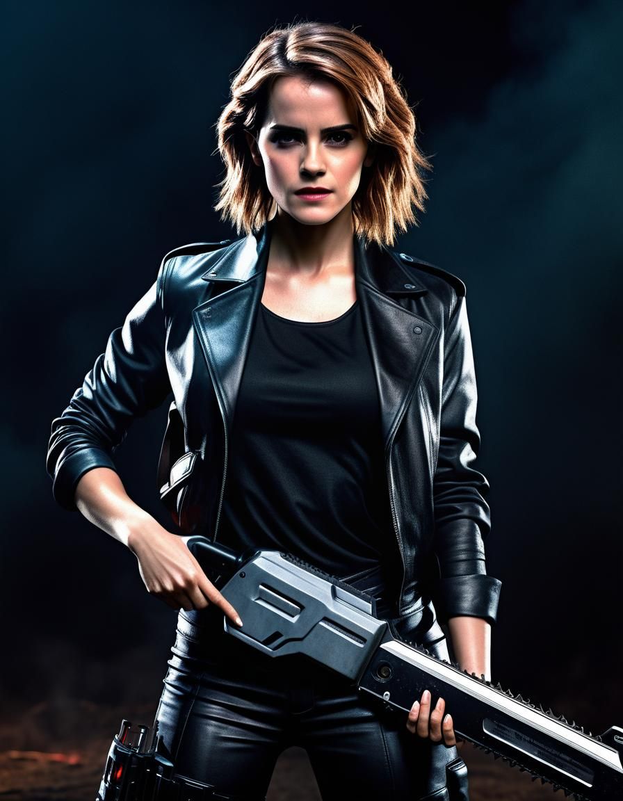 Hermione Granger as Cyberpunk Deatheater Slayer