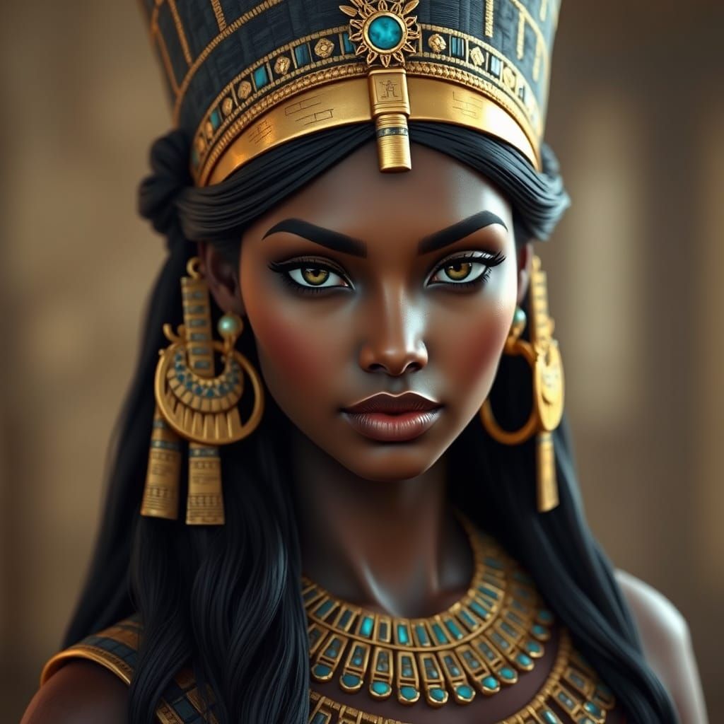 Timeless Beauty in Ancient Egyptian Splendor