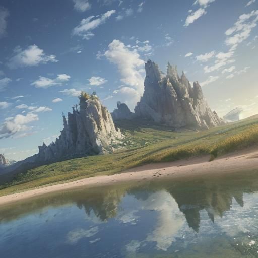 Spring Morning: Impressionistic Oil Painting with Movement