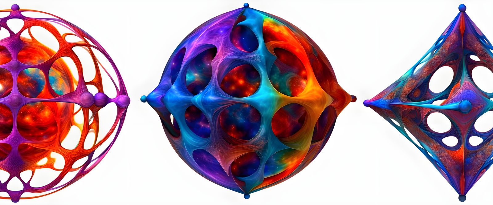 abstract sculptures of unknown medium