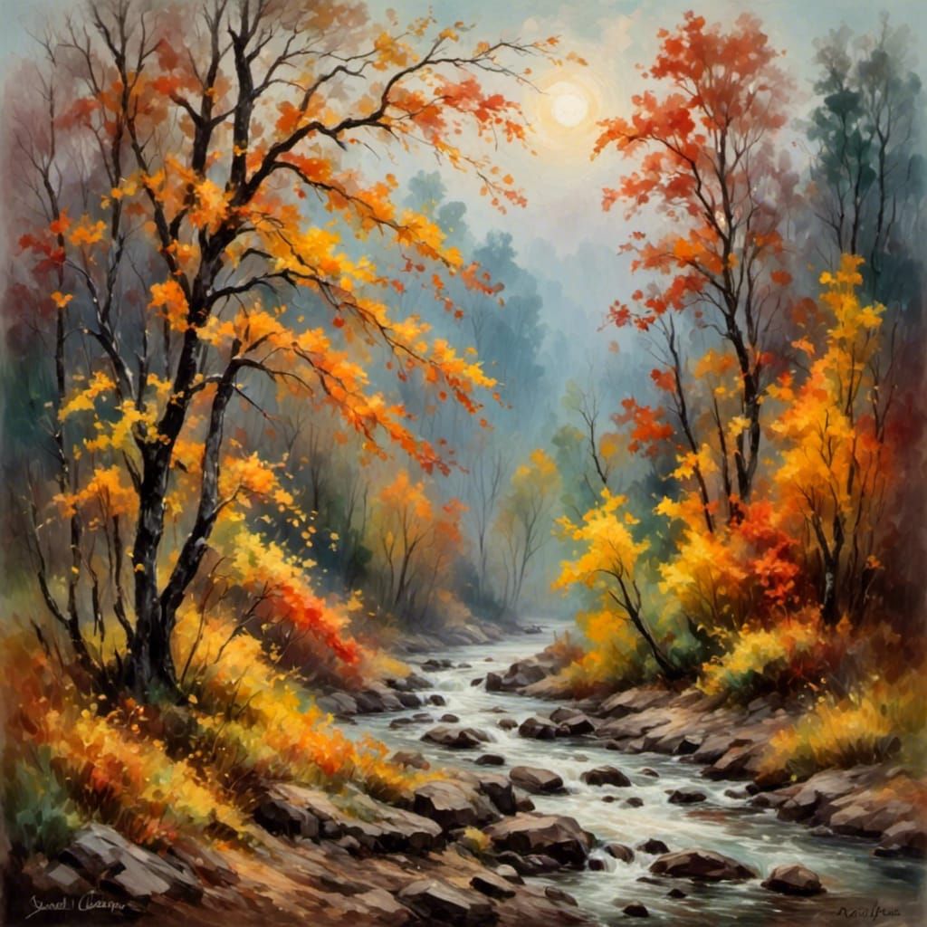 Dreamlike Fantasy Landscape with Surreal Elements