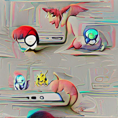 Colorful Pokémon Character Illustration