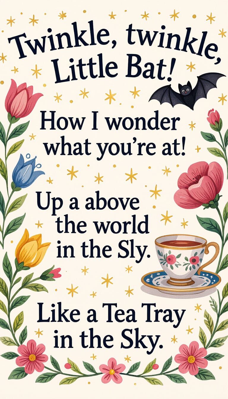 Twinkle, twinkle, little bat!