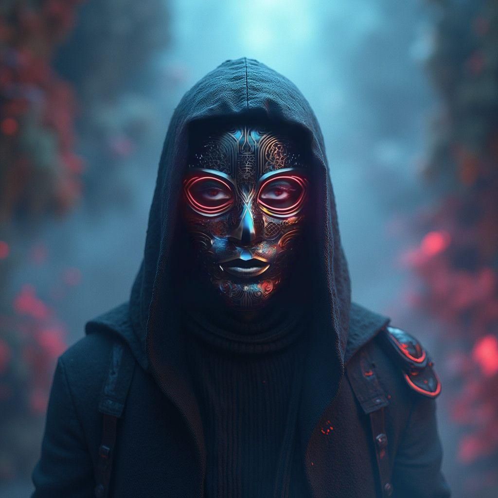 Surprised Figure in Detailed Matte Painting Style