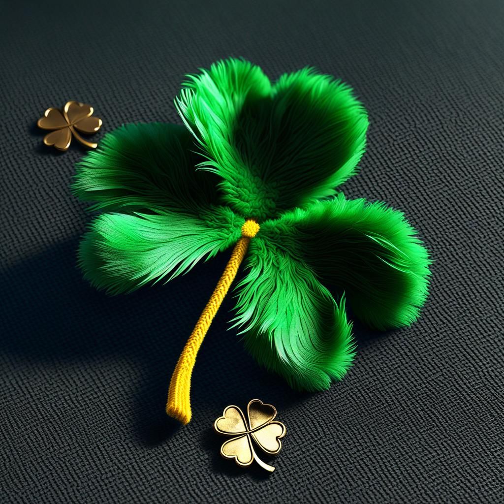 Furry Four Leaf Clover