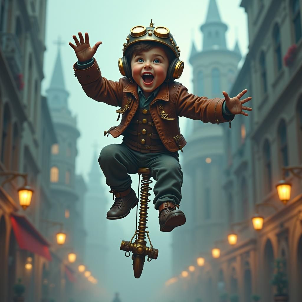 Steampunk Pogo Stick