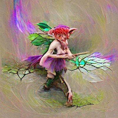 Enchanting Fae Portrait in Digital Art Style