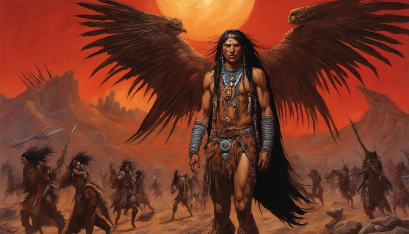 Native American Shaman Vampire in Space Combat