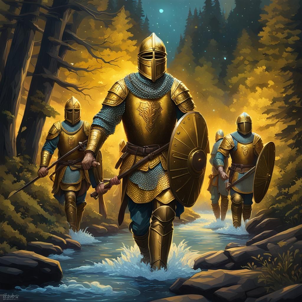 Ancient Roman Soldiers Marching Through Colorado Woods